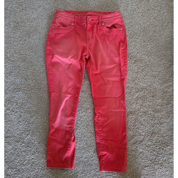 Simply Vera Vera Wang Salmon Colored Jeans Size 2 - Picture 6 of 6